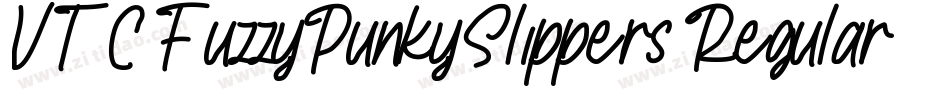 VTC FuzzyPunkySlippers Regular字体转换
